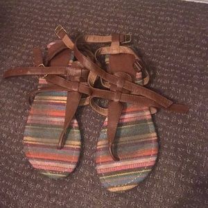 Brown sandals